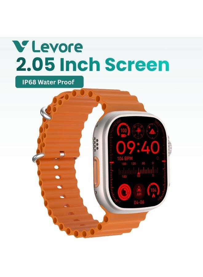 Levore Smart Watch   2.05" Big Screen-Gold - Image 1